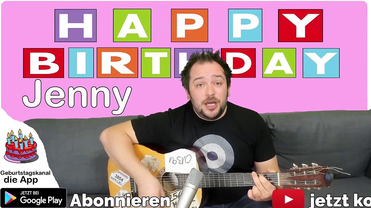 Happy Birthday, Jenny! Geburtstagsgrüße an Jenny