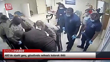 ABD’de siyahi genç, gözaltında nefessiz kalarak öldü