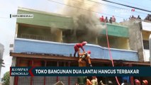 Toko Bangunan Dua Lantai Hangus Terbakar