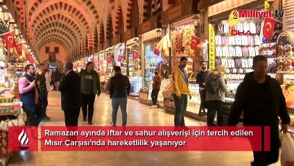 Mısır Çarşısı'nda ramazan hareketliliği