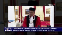 Hakim Guntur Hamzah Disanksi karena Ubah Frasa Putusan MK