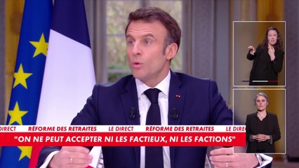 Emmanuel Macron : «Cette réforme, j'aurais voulu ne pas la faire»