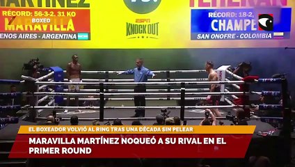 Maravilla Martínez TKO en el Primer Round en Espectacular Velada de Chino Maidana 🥊
