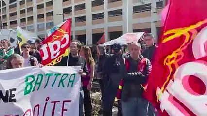 Protesters block train tracks in Nice amid French pension reform anger