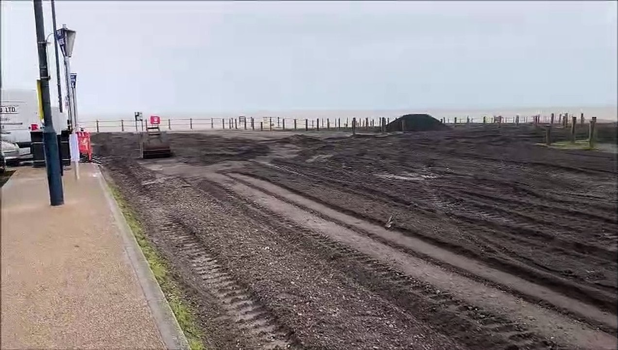 Rock A Nore Car Park in Hastings, East Sussex, being resurfaced ahead