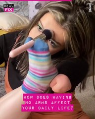 How I put make up on even though I have no arms