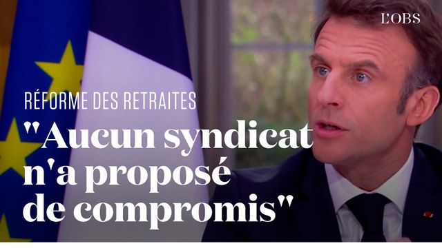 Macron reproche aux syndicats de ne pas avoir proposé de compromis sur la réforme des retraites