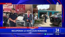 Policía Nacional logra recuperar en megaoperativos 12 vehículos robados