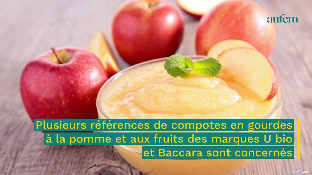 Rappel produits attention à ces compotes pour enfants vendues chez