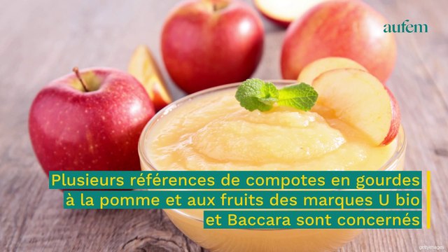 Rappel produits : attention à ces compotes pour enfants vendues chez Super U et Aldi