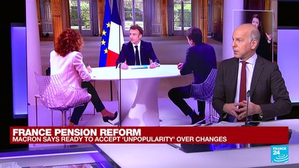 Macron says ready to accept 'unpopularity' over pensions reform