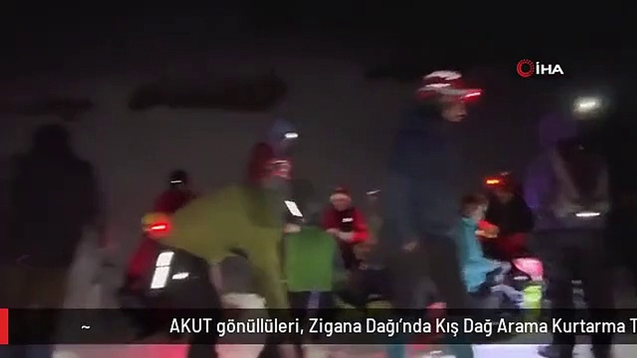 AKUT gönüllüleri, Zigana Dağı'nda Kış Dağ Arama Kurtarma Temel Eğitimini gerçekleştirdi
