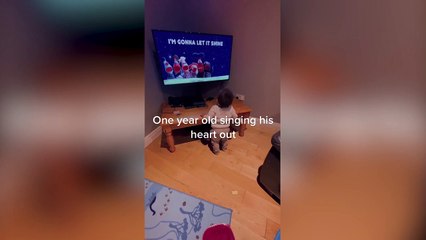 Music-loving one-year-old sings his heart out to gospel song "this little light of mine" - before he can even speak