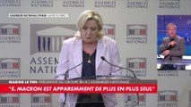 Marine Le Pen : «Emmanuel Macron est apparemment de plus en plus seul»