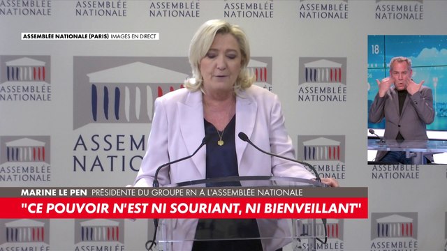 Marine Le Pen : «Madame Borne sort pulvérisée de cette séquence»