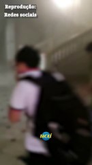 Estudantes correm no incêndio no Instituto de Eduação, em BH