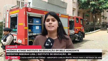 Central 98 | Incêndio atinge o Instituto de Educação, em BH