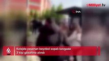 Kolejde yaşanan beyzbol sopalı kavgada 3 kişi gözaltına alındı