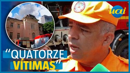 Tenente fala sobre incêndio no Instituto de Educação, em BH