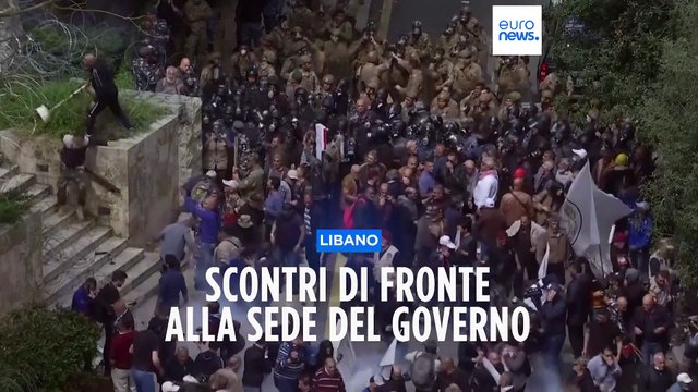 Crisi in Libano, scontri davanti alla sede del governo
