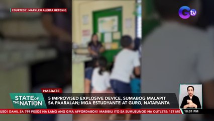 5 improvised explosive device, sumabog malapit sa paaralan; Mga estudyante at guro, nataranta | SONA
