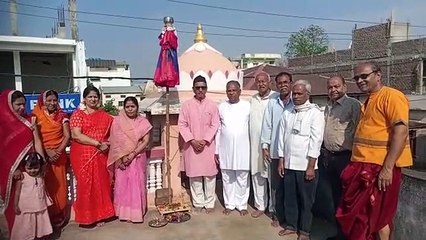 123 साल पुराने श्री  पटटाभिराम मंदिर में नए साल पर बांधी गुडी