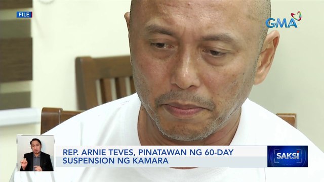 Rep. Arnie Teves, pinatawan ng 60-day suspension ng Kamara | Saksi
