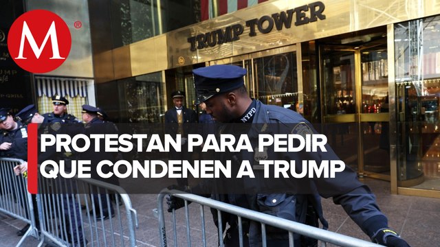 Con vallas, protestas y polícias alertas, Nueva York se alista para probable arresto de Trump