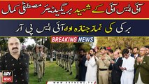 Martyred ISI brigadier Burki's funeral prayers offered, ISPR