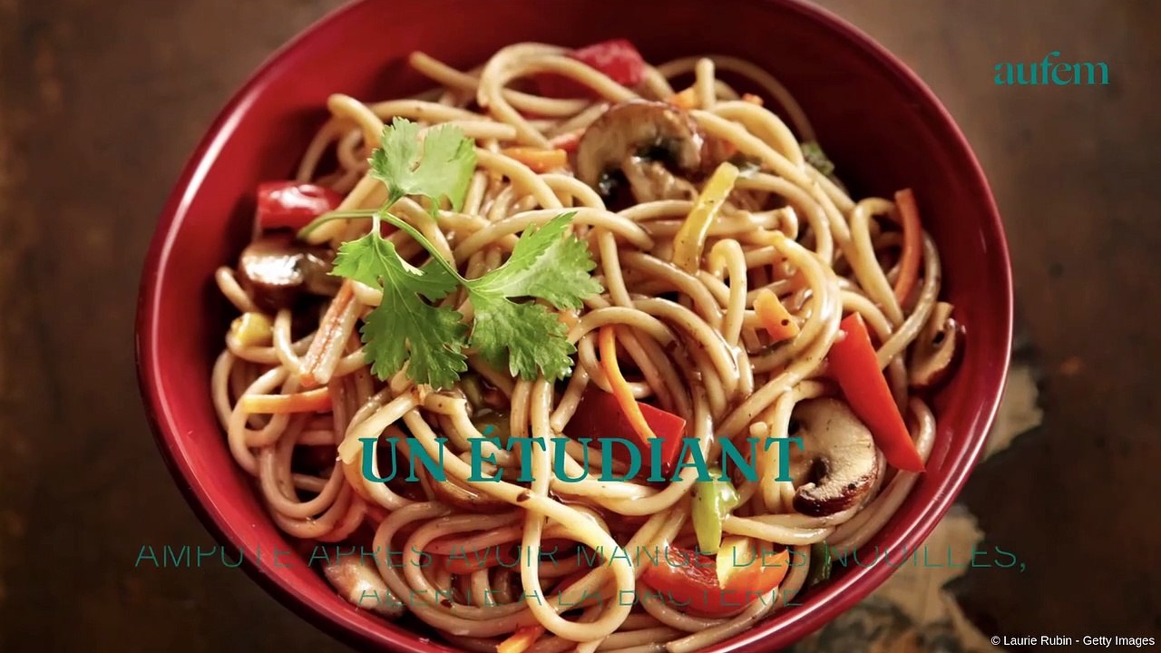 Un étudiant amputé après avoir mangé des nouilles, alerte à la bactérie