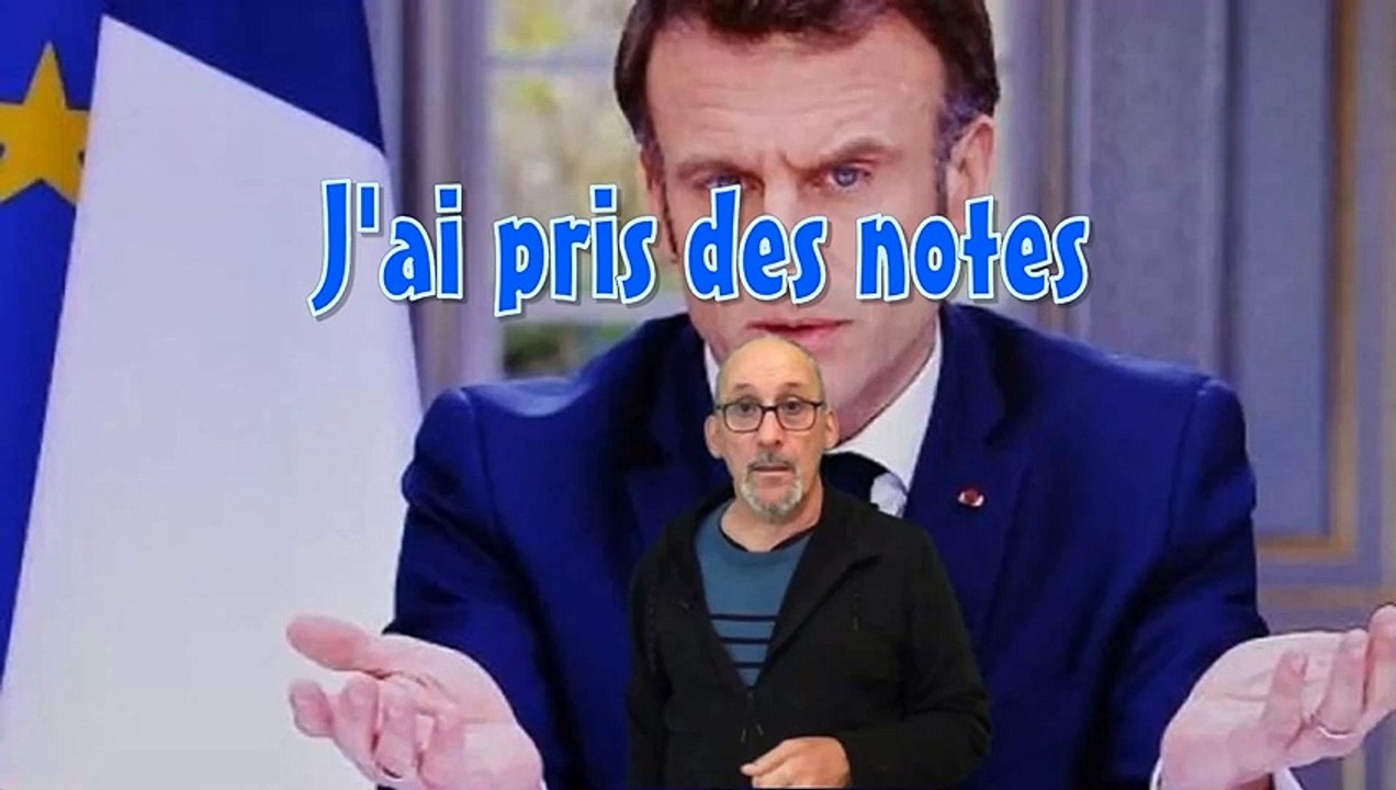 Moi j'ai pris des notes et...