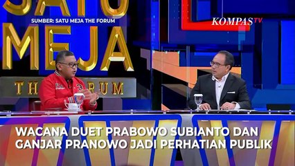 Begini Jawab Hasto Soal Peluang Duet Ganjar dan Prabowo di Pilpres 2024