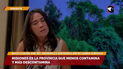 MIsiones es la provincia que menos contamina y más descontamina