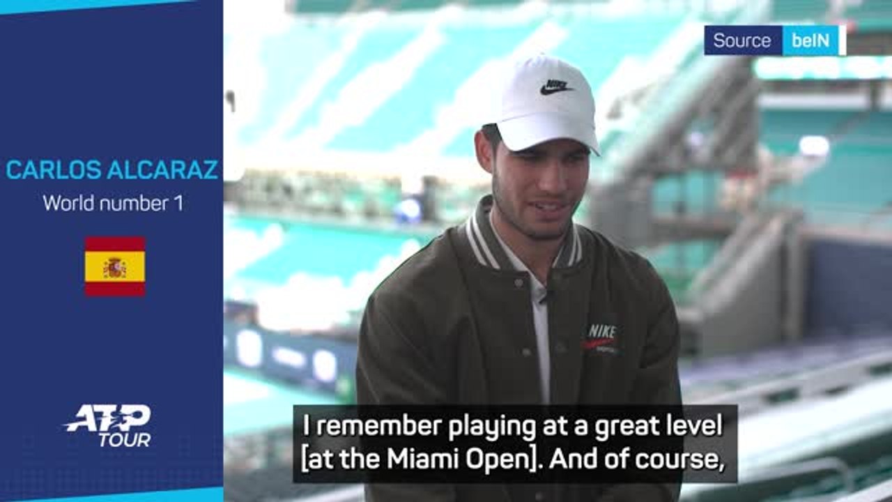 Alcaraz reminisces about 2022 Miami Open win