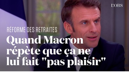"Ça ne me fait pas plaisir" : toutes les fois où Macron l'a répété lors du JT de 13h