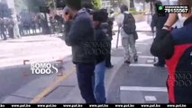 POLICÍA GASIFICO LA PROTESTA DE LOS MAESTROS URBANOS.