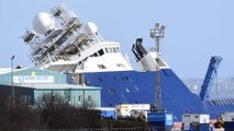 Edimbourg : un navire de 3000 tonnes renversé par le vent dans un chantier naval, 25 blessés
