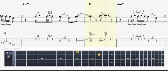 Como Tocar En Guitarra"  SAMBA PA TI" tablatura facil