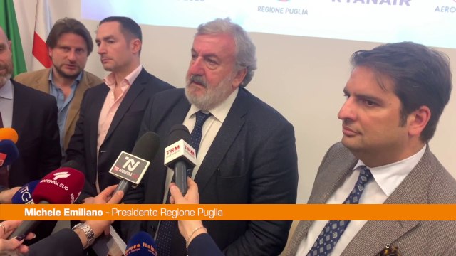 Puglia, Emiliano Successo turistico merito in gran parte di Ryanair