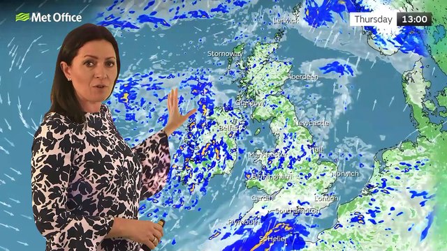 Met Office Evening Weather Forecast 22/03/23 - Windy with some showers