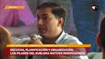 Martín Recamán los candidatos a concejales que lo acompañarán en su postulación como intendente de Posadas