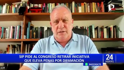 SIP pide al Congreso retirar iniciativa que eleva penas por difamación