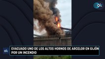 Evacuado uno de los altos hornos de Arcelor en Gijón por un incendio