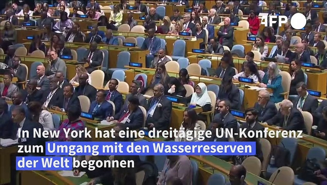 Guterres prangert zu Beginn der UN-Wasserkonferenz einen 'vampirhaften Überkonsum' an