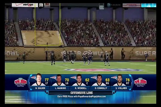 Madden NFL 13 Patriots vs Seahawks Super Bowl