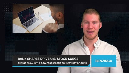 Bank Shares Drive U.S. Stock Surge