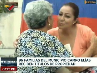 Mérida | GMVV otorga 80 títulos de propiedad a familias del urbanismo La Fortaleza