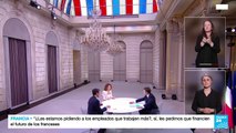 Macron defendió su reforma pensional y la continuidad de Borne en entrevista