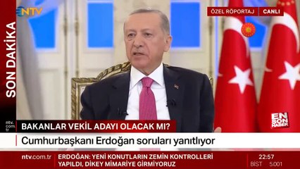 Cumhurbaşkanı Erdoğan: Kabineden 17 isim vekil adayı olacak