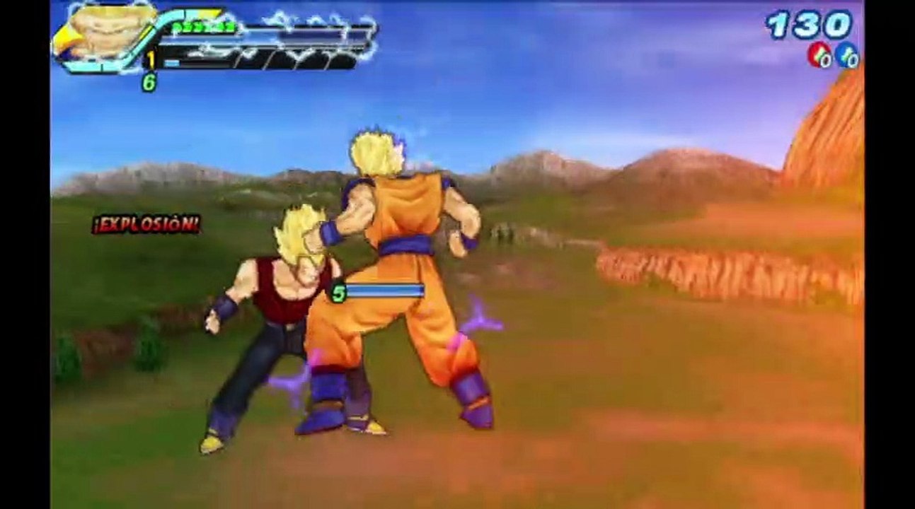 Dragon Ball Z: Tenkaichi Tag Team 2 - Gohan SS VS Vegeta SS GT RJ ANDA #dbgt #dragonballgameplay